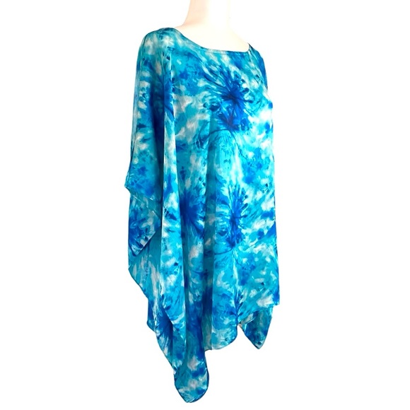 Chico’s Turquoise Poncho Top - Picture 9 of 9